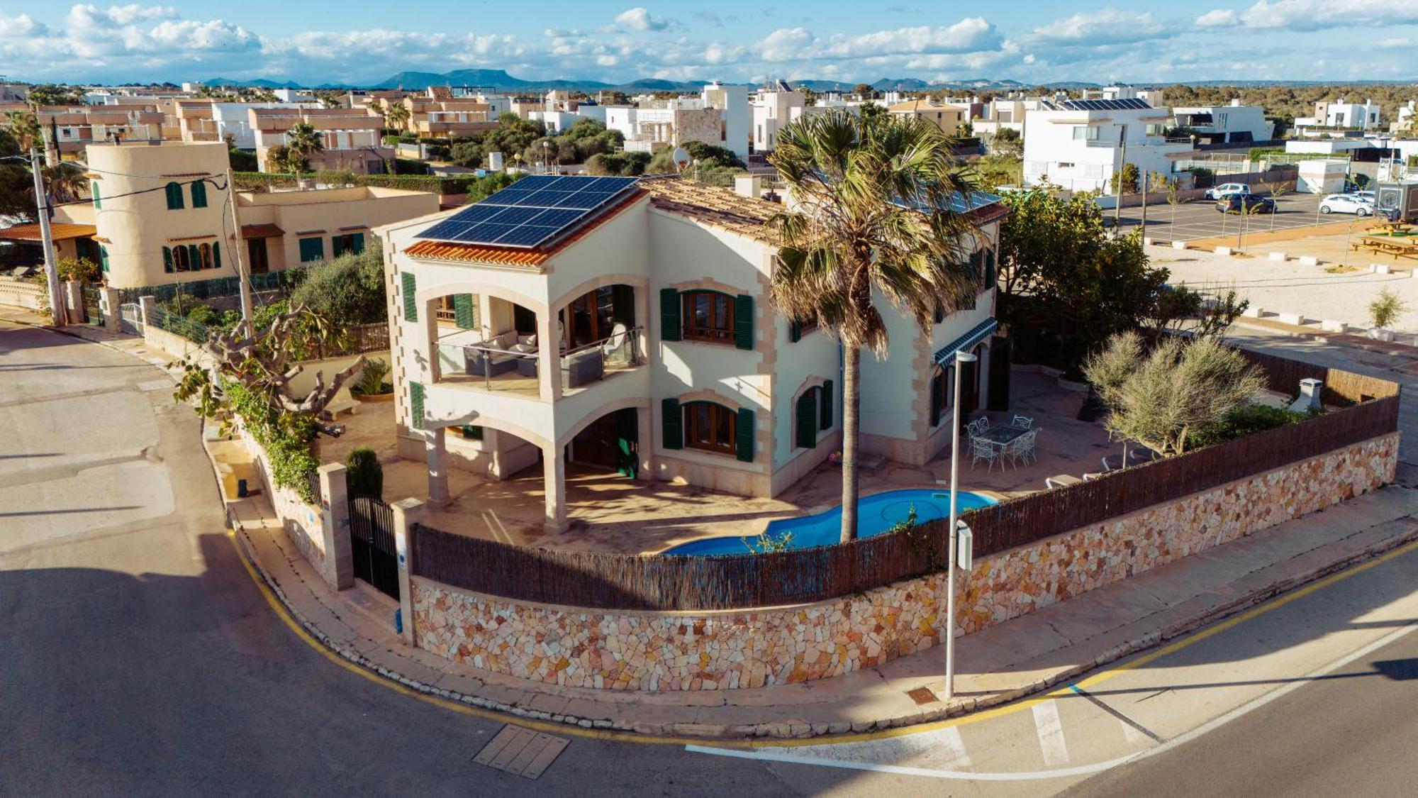 Mallorca Finca Haus Mit Pool Direkt Am Meer Es Trenc, Bootstour Moeglich Sa Ràpita Zewnętrze zdjęcie