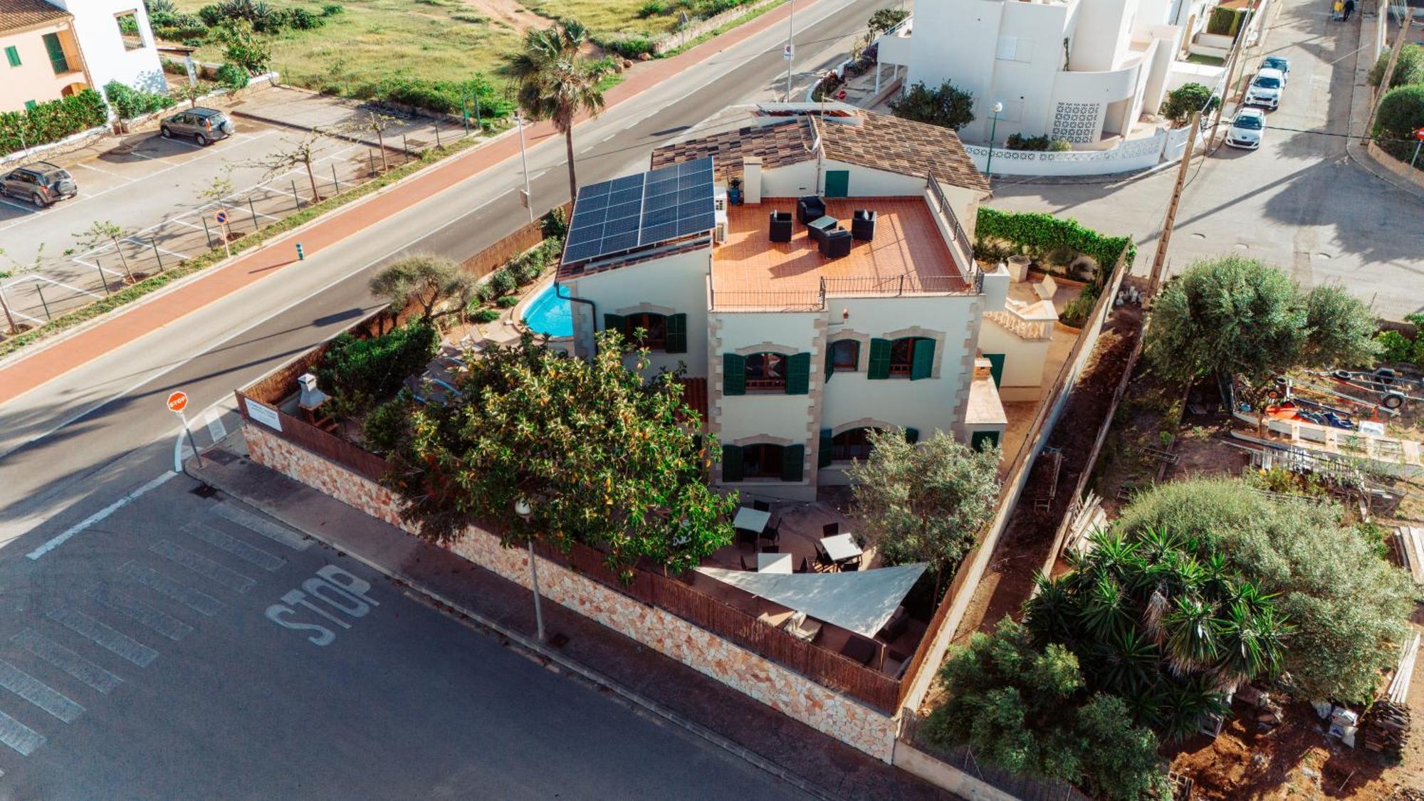Mallorca Finca Haus Mit Pool Direkt Am Meer Es Trenc, Bootstour Moeglich Sa Ràpita Zewnętrze zdjęcie